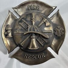 Vintage Fire And Rescue Solid Cast Brass Tow Trailer Hitch picture
