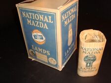 Circa 1920s Mazda Lamp Bulb Box w/5 Bulbs picture