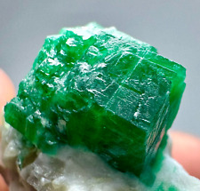 Amazing High Quality Swat Green Emerald Huge Crystal On Matrix @PAK. 535 Carat picture