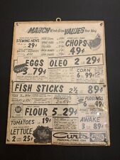 Vintage Curt's Royal Blue Food Store Marshalltown Advertisement March Values picture