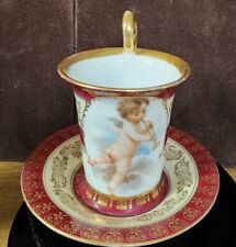Royal Vienna Cherub cup and saucer Josef Riedl picture