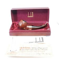 Vintage Dunhill Root Briar Pipe CK F/T 4R 9K Gold Band with Case picture