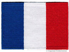 FRENCH FLAG PATCH embroidered iron-on FRANCE EMBLEM new TRICOLOR PARIS SOUVENIR picture