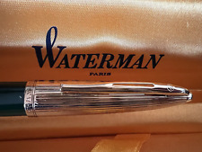 Waterman Pen Sphere Carene Deluxe Lacquer Green Gold Never Used Initial picture