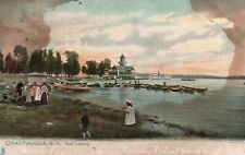 Vintage Postcard 1905 Boat Landing Chautauqua Lake N.Y. New York picture