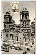 c1940's Front View Bell Entrance of Church Mexico RPPC Photo Postcard picture