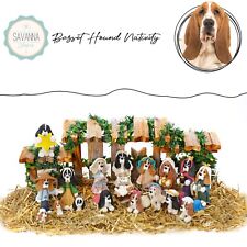 SAVANNASHOPS Dog Nativity Basset Hound - Nativity Sets Dog Lover Gift picture
