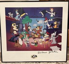 Quiet on the Set Print Signed by Bill Hanna & Joseph Barbera, 1993 24 x21.5 BAS picture