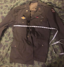 Ww2 Us Army Em  M-1937 Wool Jacket Artilary Large Size 40 S 42 Dtd picture