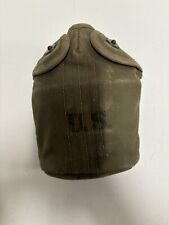 Vintage Set U.S. Military WW ll Canteen Insulated Cover Cup Belt Clip picture
