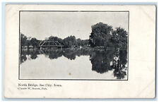 1909 North Bridge Sac City Iowa IA Published By Claude W. Mason Postcard picture