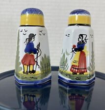 Vintage Henriot Quimper Salt and Pepper Shakers Mistral Made In France  picture