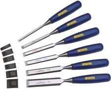IRWIN Marples Chisel Set for Woodworking, 6-Piece (M444SB6N), Blue picture