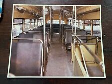8X10 NY NYC DOUBLE DECKER BUS #2124 FIFTH AVENUE OMNIBUS TOP SEATING PASSENGERS picture