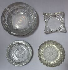 Lot Of 4 Vintage Glass Ashtrays picture