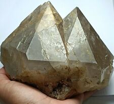 1708g Huge Blue & Smoky Quartz Twin Crystals Combine With Red Rutile & Hematite picture