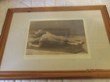 Original Edward S. Curtis-Grinding Medicine -Zuni-1925- Photogravure (Tissue) in picture