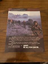 1991 US ARMY Recruitment Print Ad, Bradley Fighting Vehicle Infantry Soldiers picture