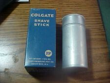 Vintage Unused Still in Box Colgate Shaving Stick Tin picture