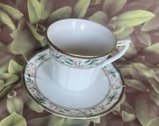 Noritake Christmas Garland Cup & Saucer Replacement Piece Ivory China Collection picture