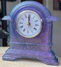 Purple And Blue Resin Desk Clock picture