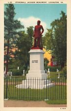 Lexington VA Virginia, Stonewall Jackson Confederate Monument, Vintage Postcard picture