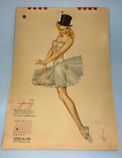 The 1946 Esquire Alberto Vargas Calendar Complete 12 Months Excellent Condition picture