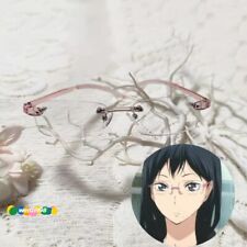 Haikyuu Anime Shimizu Kiyoko Pink Glasses Cosplay Props Accessories picture