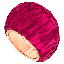 Swarovski Nirvana ring Red Crystal Rose gold Tone Size 55/US 7 #5432203 $195 picture
