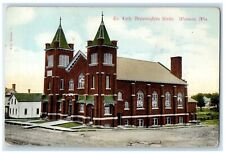 c1910 Exterior Ev Luth Dreieinigfeits Kirche Wausau Wisconsin Unposted Postcard picture