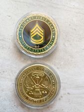 2 PCS CHALLENGE COIN UNITED STATES ARMY E-7 SFC SERGEANT FIRST CLASS picture
