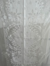 Vintage Madeira Hand Embroidered Appliqué Tablecloth w/ 6 Napkins 105