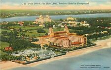 Palm Beach Florida Hotel Area Breakers Hotel Aerial View FL Postcard picture