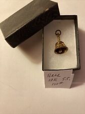 10k Gold Pendant Bell. Real Golden 70s Vintage. Gold Jewelry Charm. Gold Pendant picture