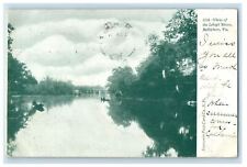 1905 View of the Lehigh River, Betlehem Pennsylvania PA Posted Postcard picture