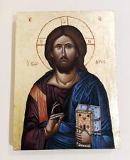 Jesus Christ Orthodox hand painted icon 14.5x11 in (37x28cm) on wood picture