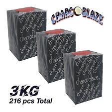 Charcoblaze 3kg Hookah Charcoal Cubes 216 pcs SHIP FROM US Coconut SALE picture