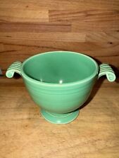 Vintage Fiesta Ware Sea Mist Green Sugar Bowl w/Scroll Handles No Lid Seamiest picture