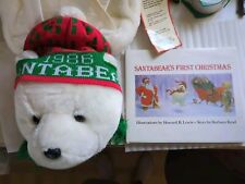 Vtg Dayton Hudson 1986 Christmas Santa Bear Backpack W/Hat & Santabears 1st Xmas picture
