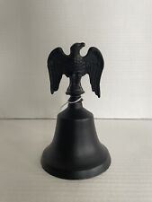 Vintage Rustic 6” Cast Iron “Look” Bell with Eagle Handle picture