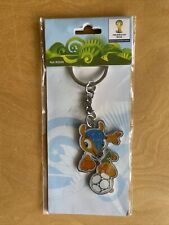 2014 FIFA World Cup Brazil  keychain key ring chain RARE emblem mascot soccer picture
