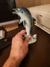 Vintage NORCREST Dolphin glossy ceramic figurine picture