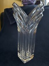 8.5''MIKASA LEAD CRYSTAL ART DECO VASE MADE IN GERMANY picture