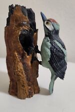 5 inch Porcelain Bird on a tree figure - Smoke Free Home picture
