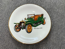 Vintage Pall Mall Ware Ashtray Plate w/ 1909 Green Rolls Royce picture
