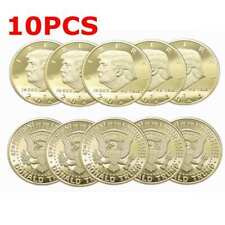 10PCS 2024 President Donald Trump Liberty Gold Plated EAGLE Commemorative Coin picture