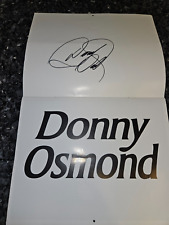 Donny Osmond Autographed 2002 Wall Calendar Very Cool picture