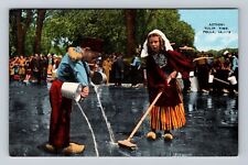 Pella IA-Iowa, Action Tulip Time, Antique, Vintage Postcard picture