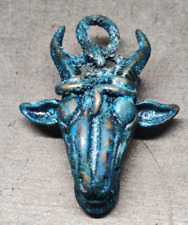 Extremely Old and Scarce Bronze Hindi Legionary Animal Head Amulet picture