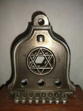ISRAEL E WIESHOFF MINIATURE MENORAH LAMP Cochin LTD EDITION Hanukkah Judaica jew picture